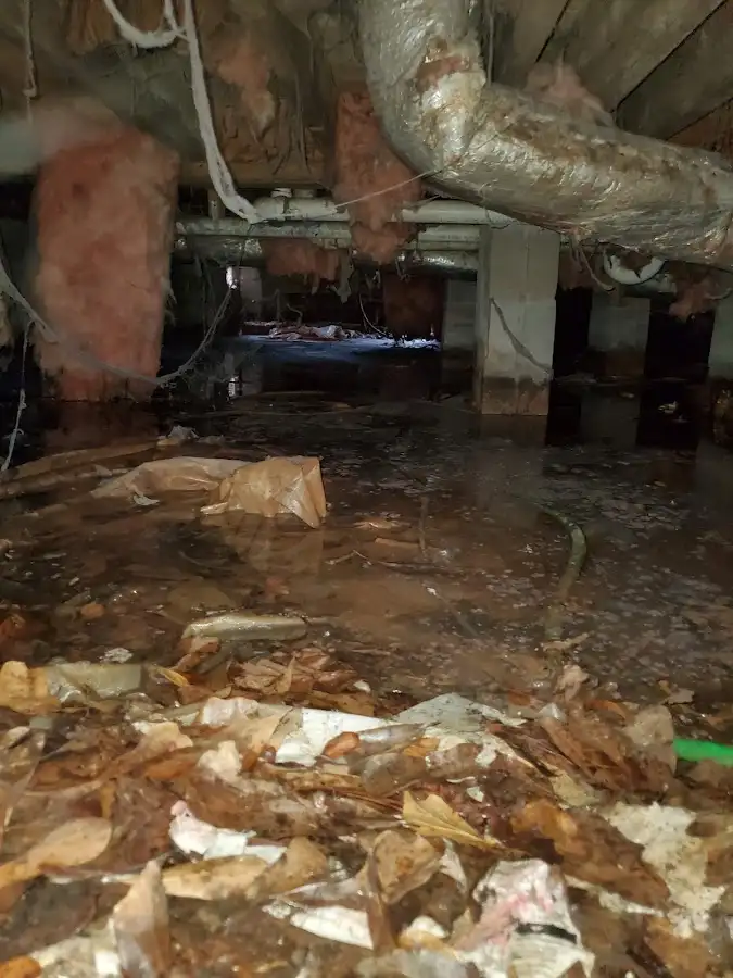 Crawl space flood assessment for Commercial Water Damage Restoration in Goodlettsville